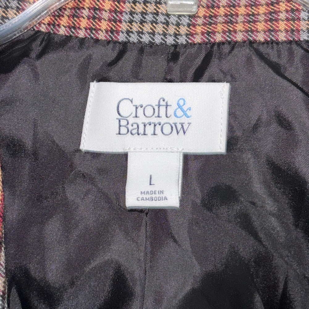 Croft & Barrow Multicolor Plaid Blazer - Picture 2 of 3